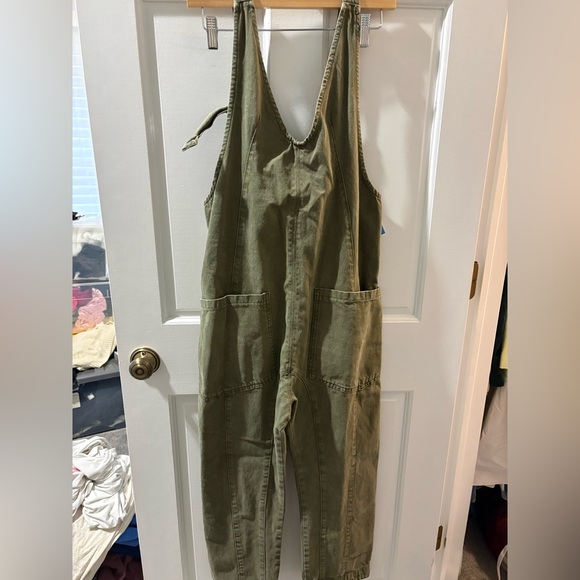 Free people high roller jumpsuit olive green - Picture 3 of 3